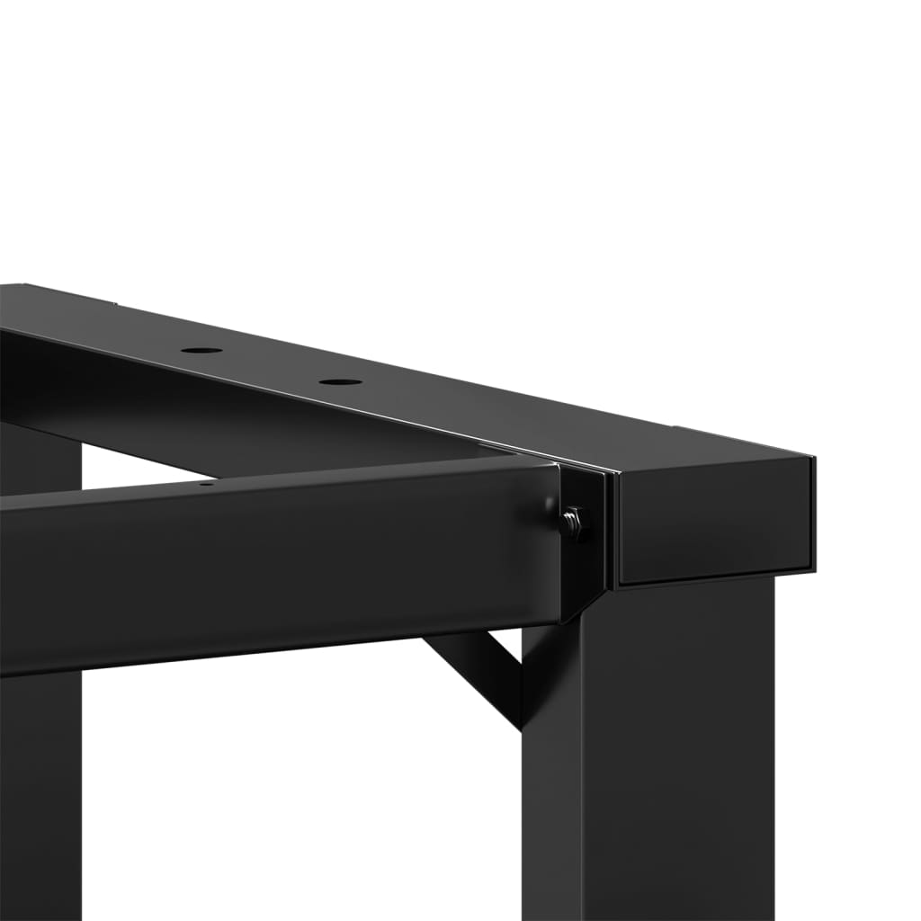 Table Legs Coffee O-Frame 70X30X43 Cm Steel Black Powder-coated steel LED 70 cm