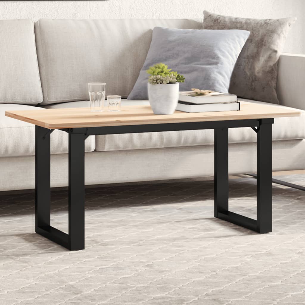 Table Legs Coffee O-Frame 70X30X43 Cm Steel Black Powder-coated steel LED 70 cm