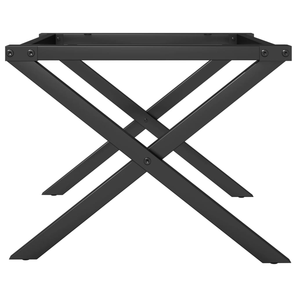 Coffee Table Legs X-Frame 50X40X38 Cm Steel