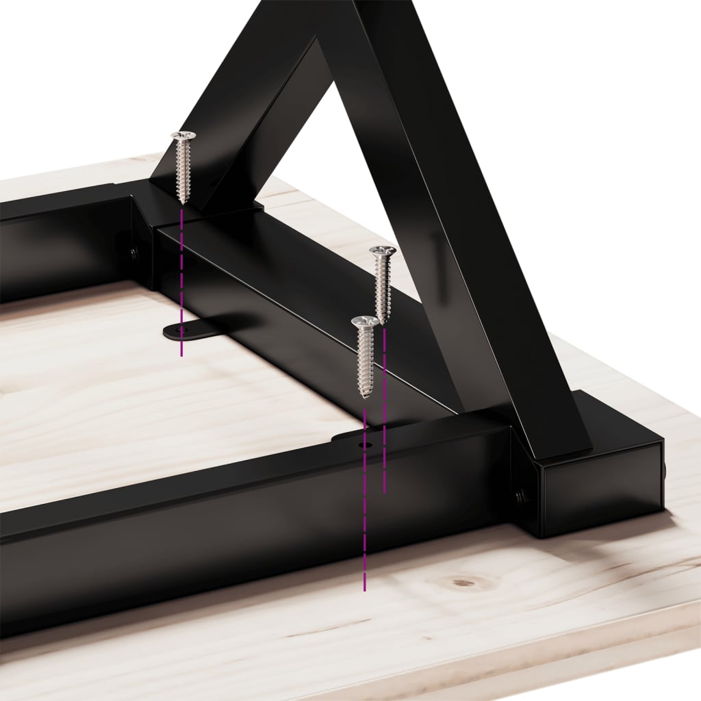 Coffee Table Legs X-Frame 50X40X38 Cm Steel