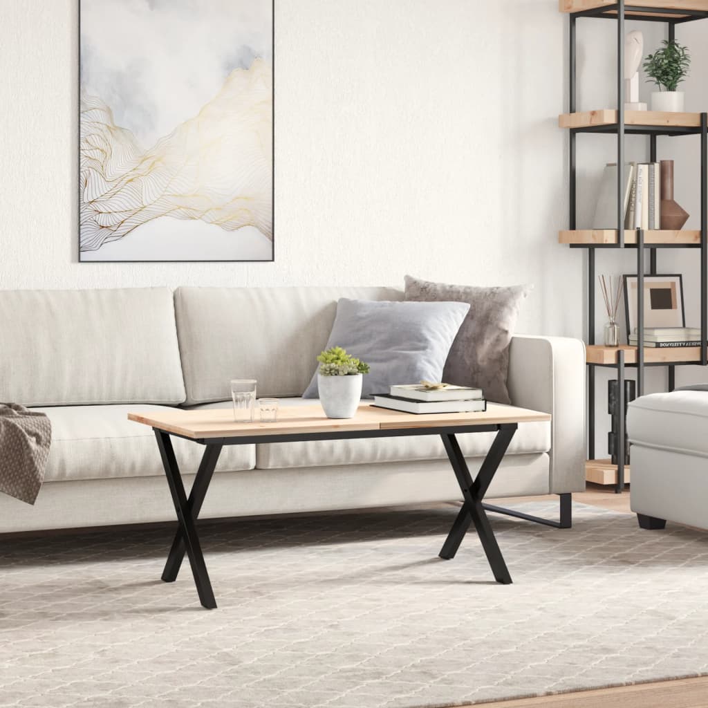 Coffee Table Legs X-Frame 70X30X43 Cm Steel