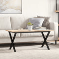 Coffee Table Legs X-Frame 70X30X43 Cm Steel