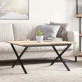 Coffee Table Legs X-Frame 80X70X43 Cm Steel