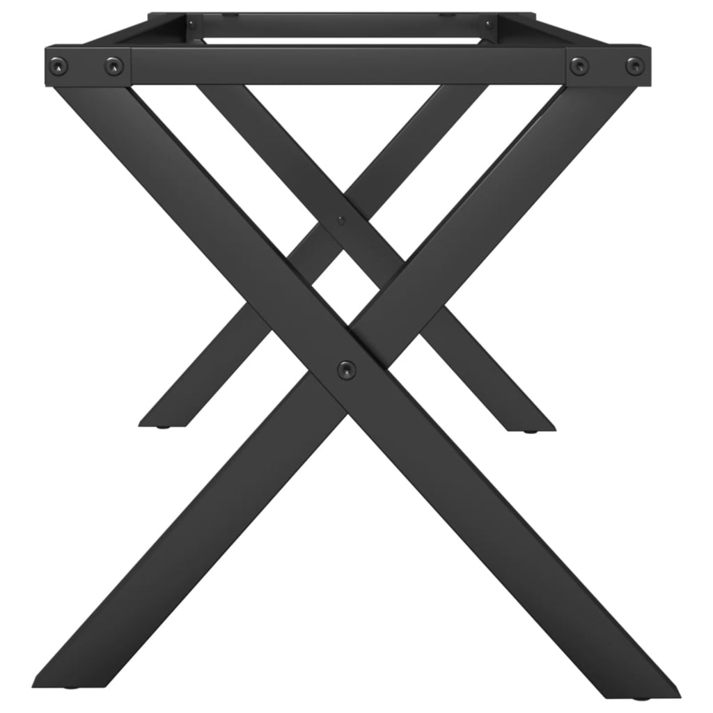 Coffee Table Legs X-Frame 80X40X43 Cm Steel