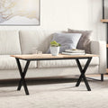 Coffee Table Legs X-Frame 80X40X43 Cm Steel
