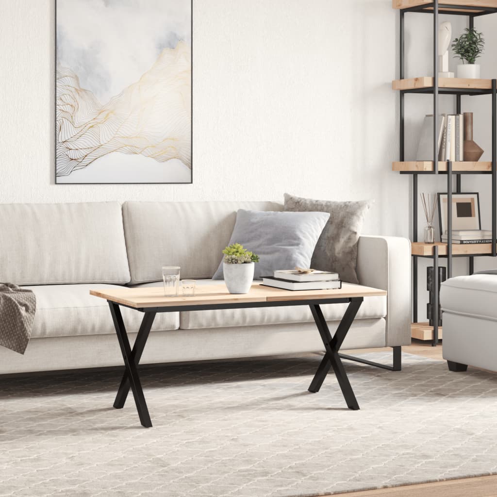 Coffee Table Legs X-Frame 90X30X43 Cm Steel