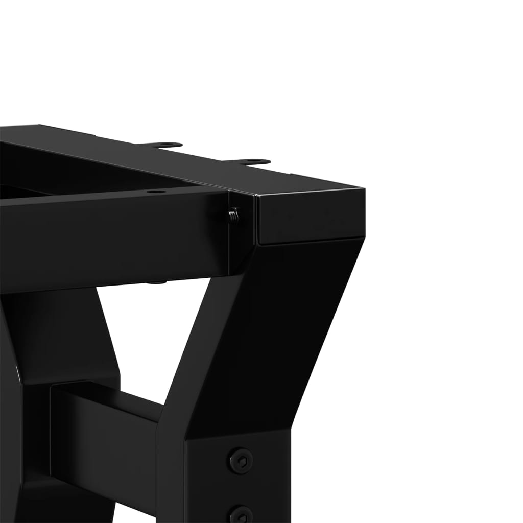 Table Legs Coffee Y-Frame 60X40X38 Cm Steel Black Powder-coated steel LED 60 cm