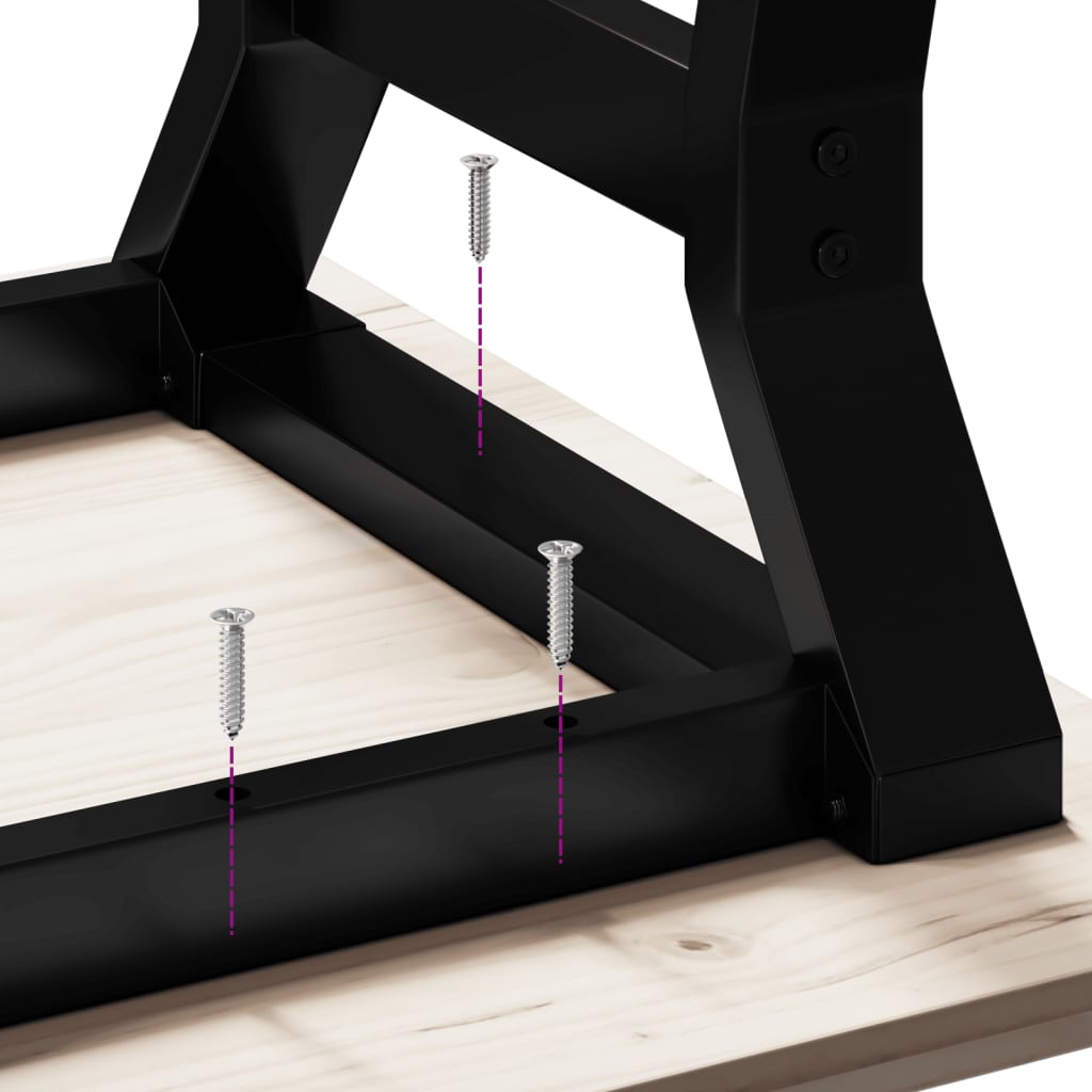Coffee Table Legs Y-Frame 90X30X43 Cm Steel