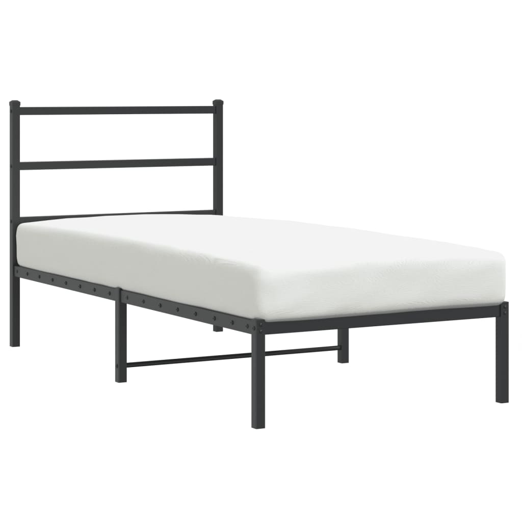 Metal Bed Frame Without Mattress 90X190Cm