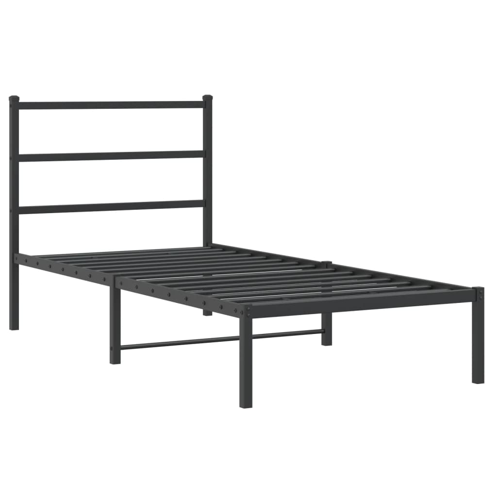 Metal Bed Frame Without Mattress 90X190Cm