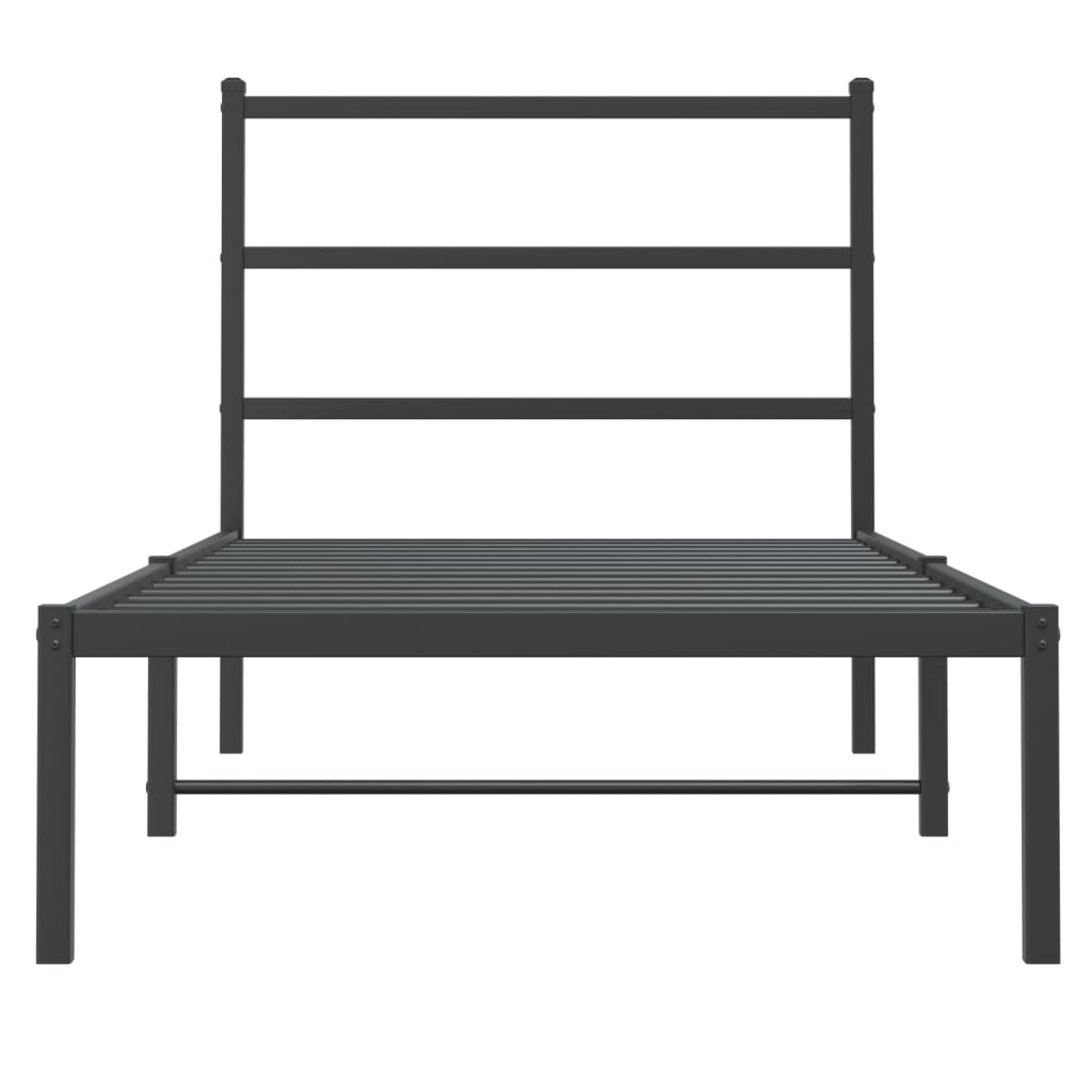 Metal Bed Frame Without Mattress 90X190Cm