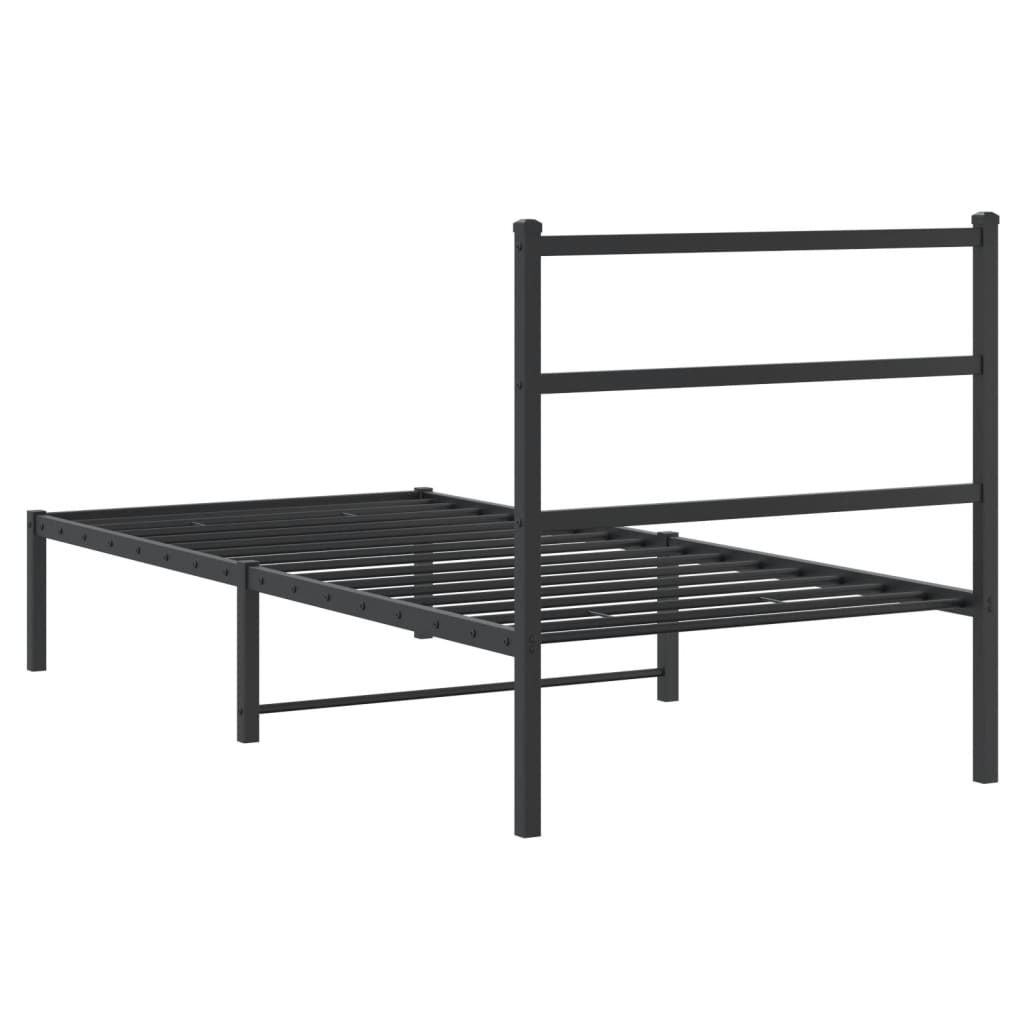 Metal Bed Frame Without Mattress 90X190Cm