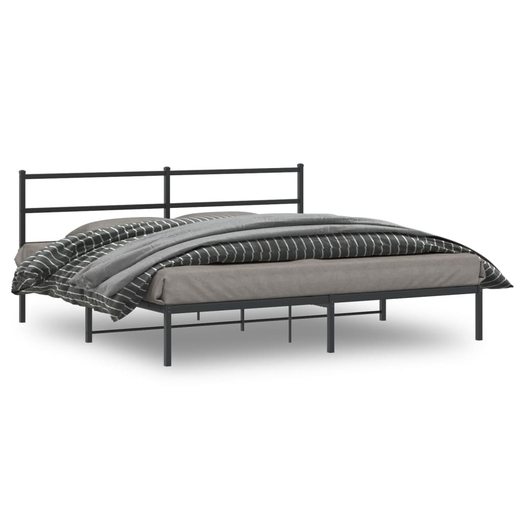 Metal Bed Frame Without Mattress 90X190Cm