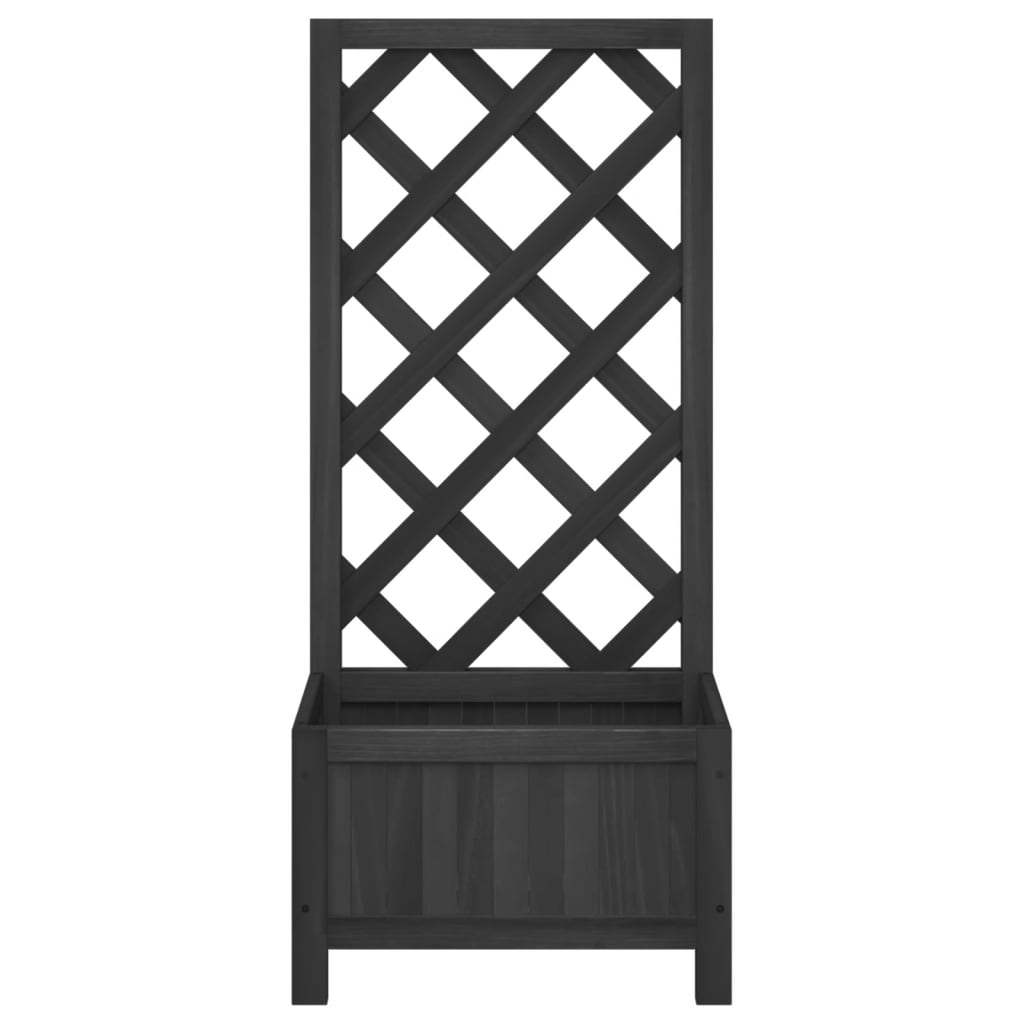 Planter With Trellis Solid Wood Fir