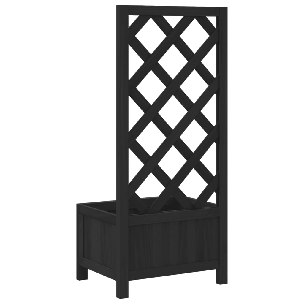 Planter With Trellis Solid Wood Fir