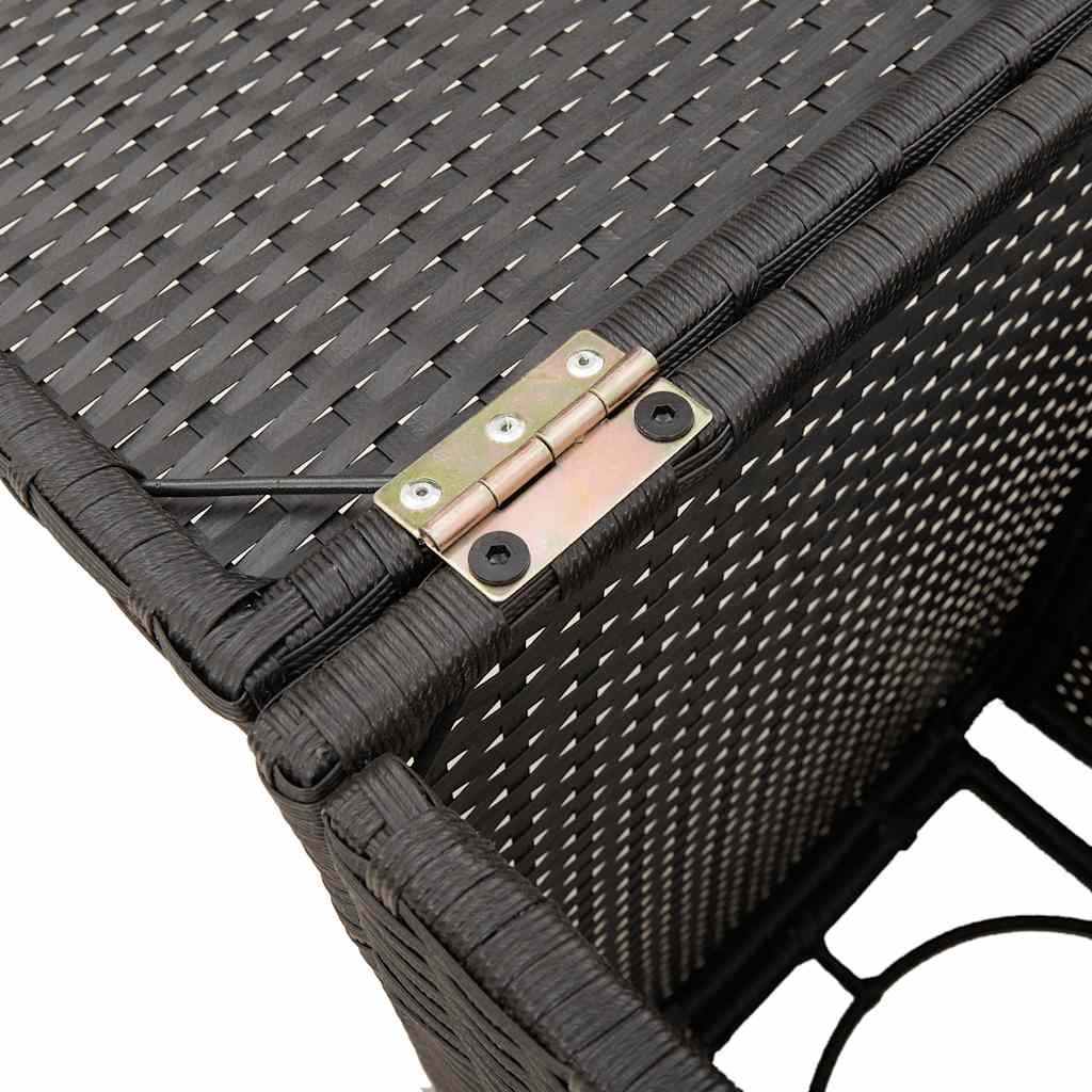 Outdoor Table Propane Tank Cover 40X40X60 Cm Poly Rattan brown grey beige black