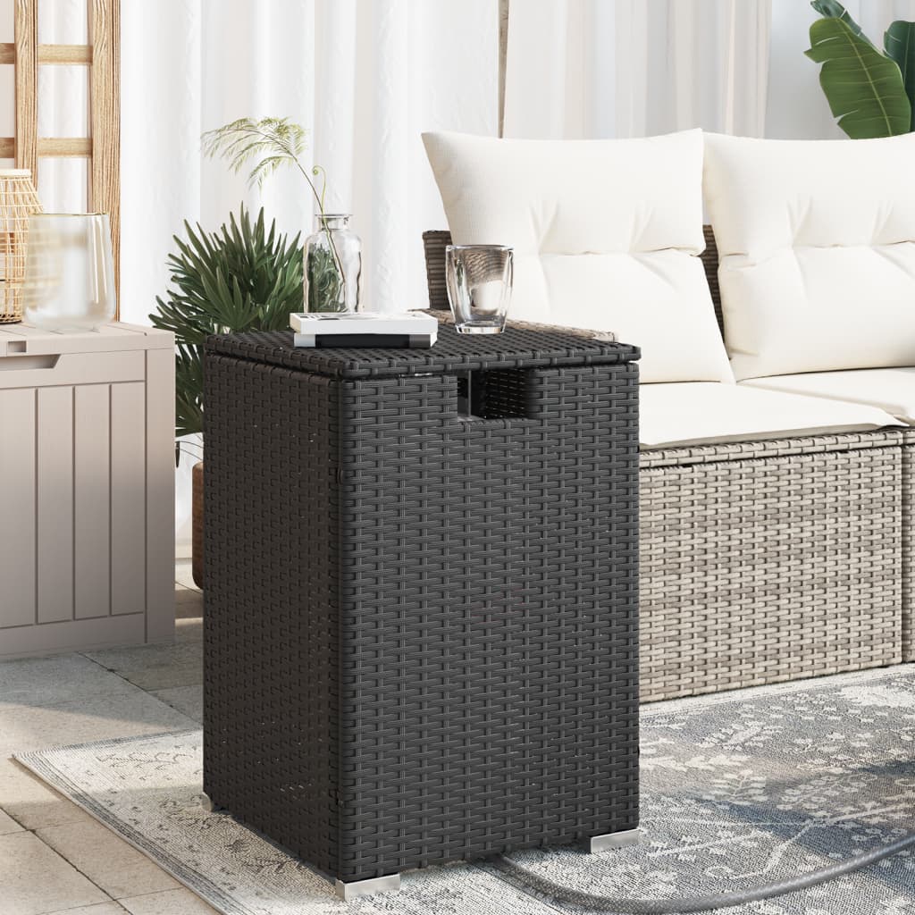 Propane Tank Cover Table 40X40X60 Cm Poly Rattan