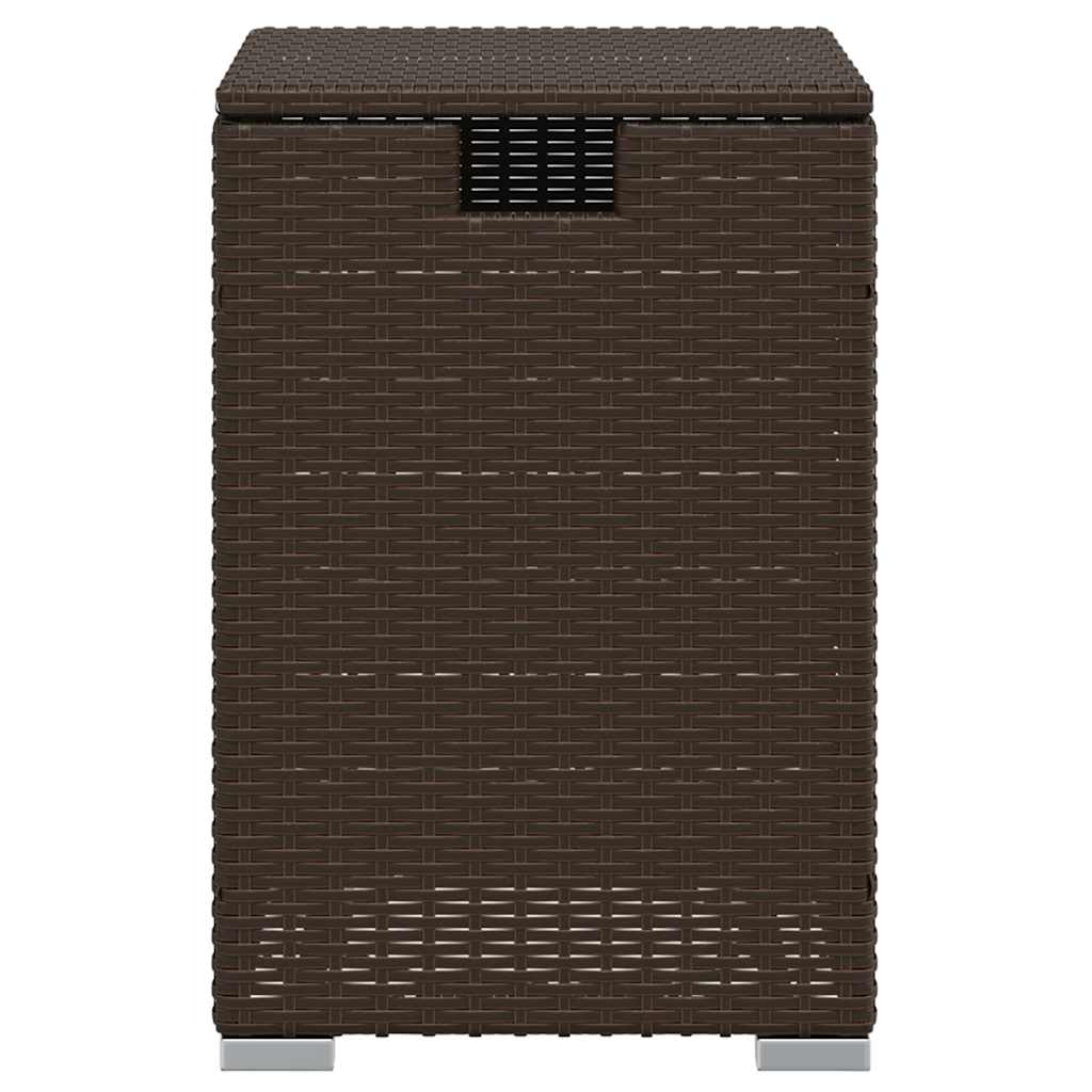 Outdoor Table Propane Tank Cover 40X40X60 Cm Poly Rattan brown grey beige black