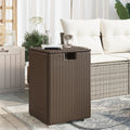 Propane Tank Cover Table 40X40X60 Cm Poly Rattan