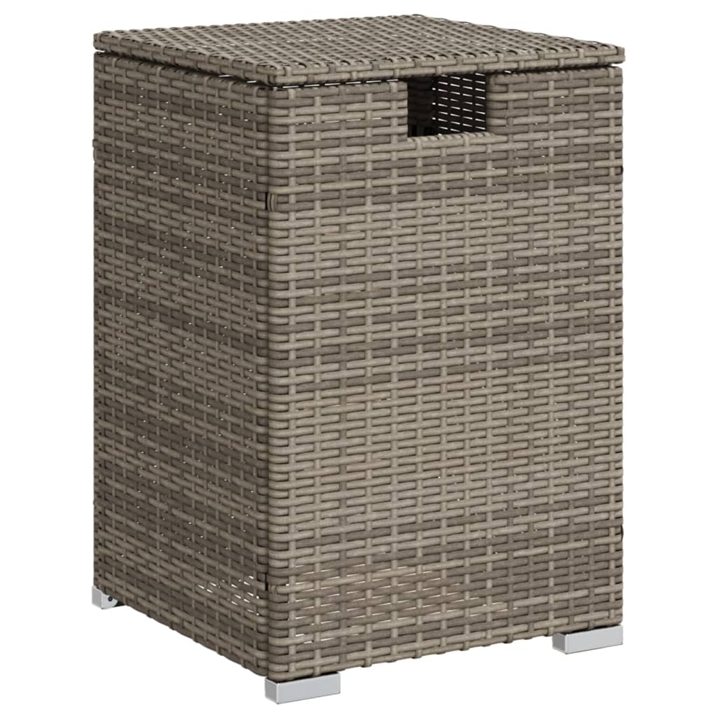Propane Tank Cover Table 40X40X60 Cm Poly Rattan
