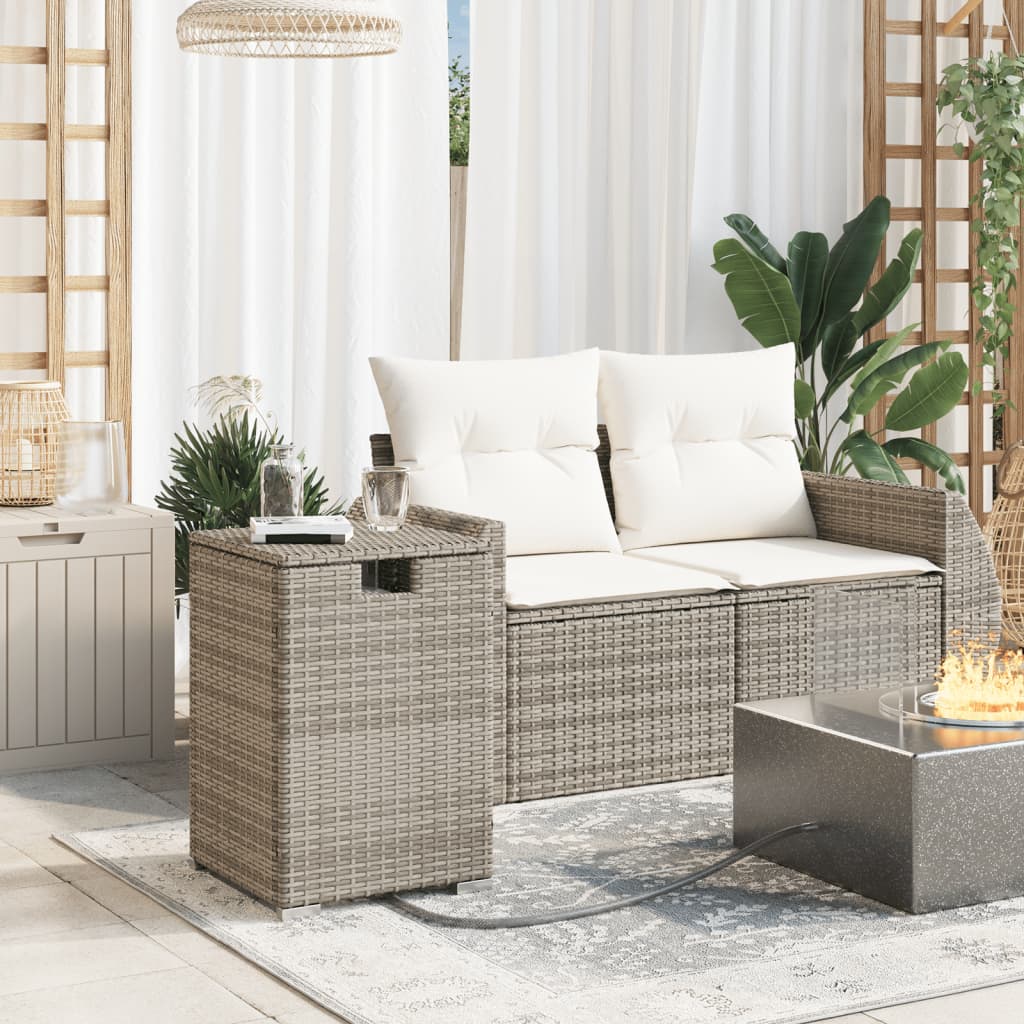 Propane Tank Cover Table 40X40X60 Cm Poly Rattan