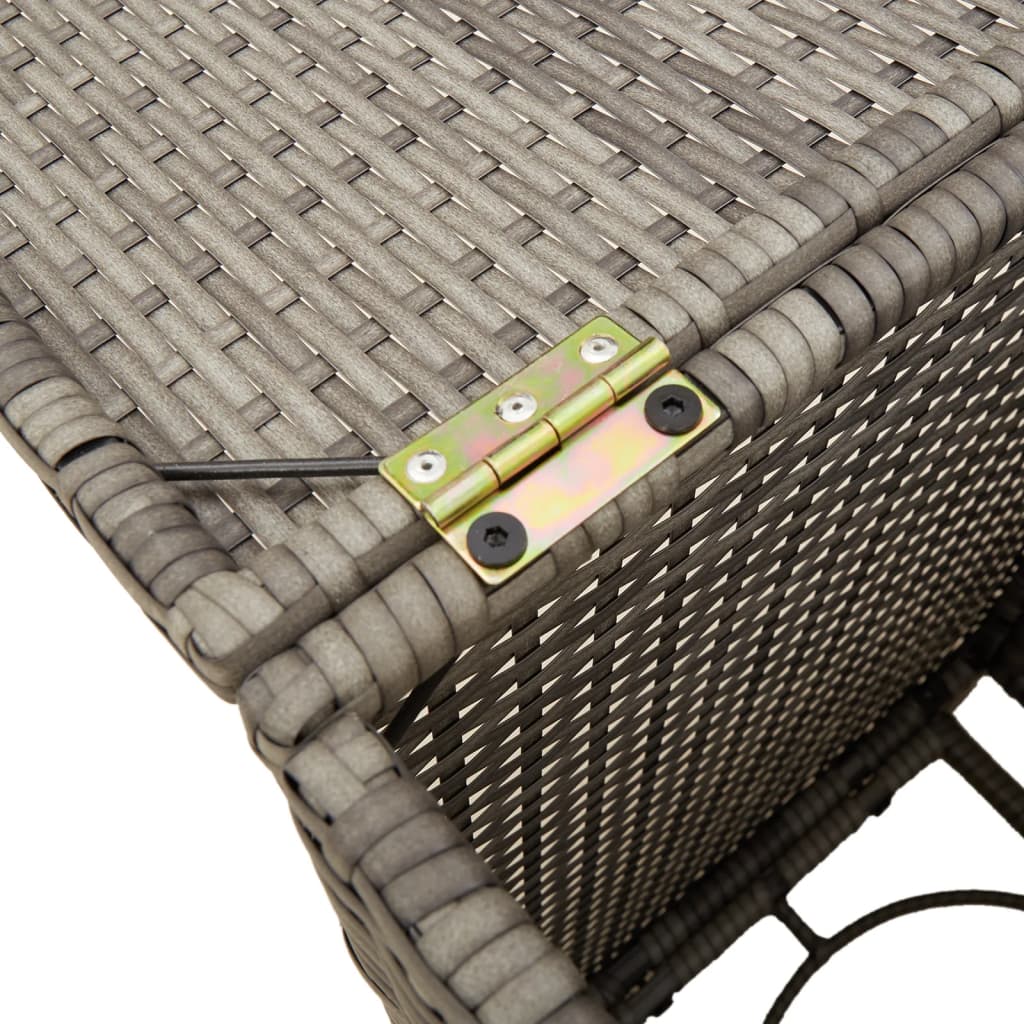 Propane Tank Cover Table 40X40X60 Cm Poly Rattan