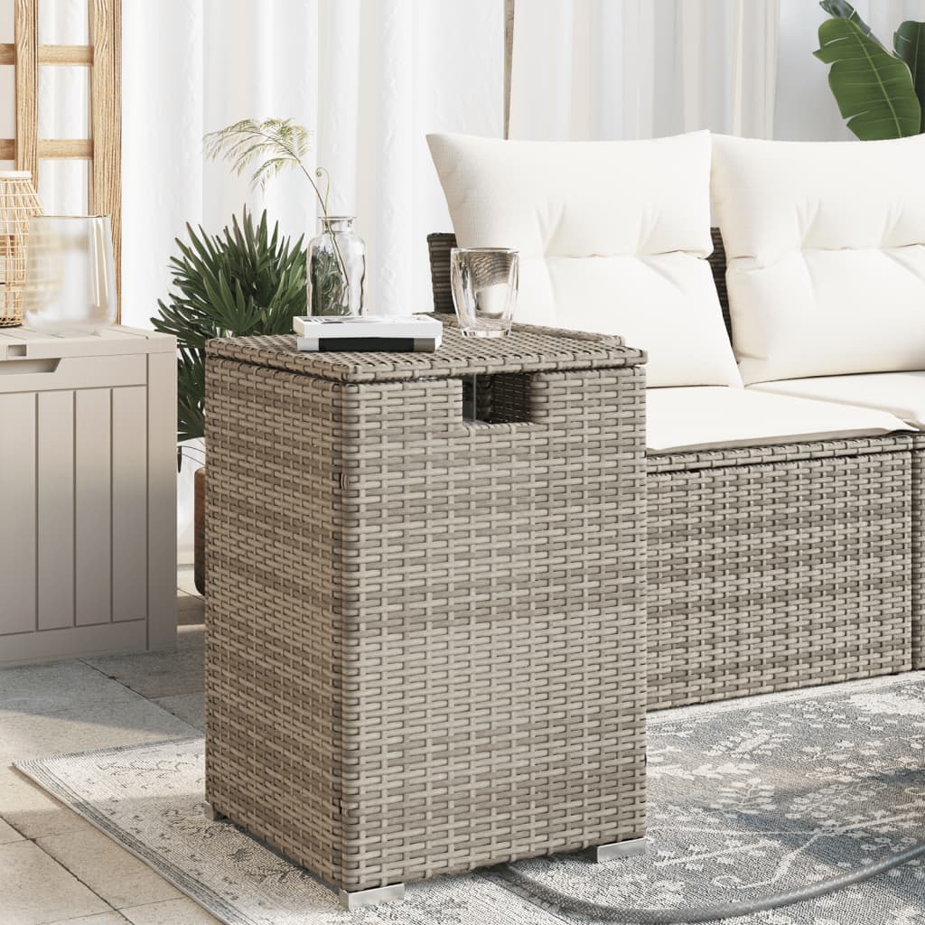 Propane Tank Cover Table 40X40X60 Cm Poly Rattan