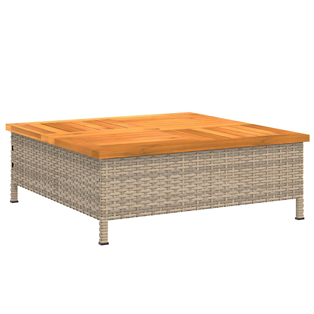 Parasol Base Cover 70X70X25 Cm Poly Rattan And Acacia