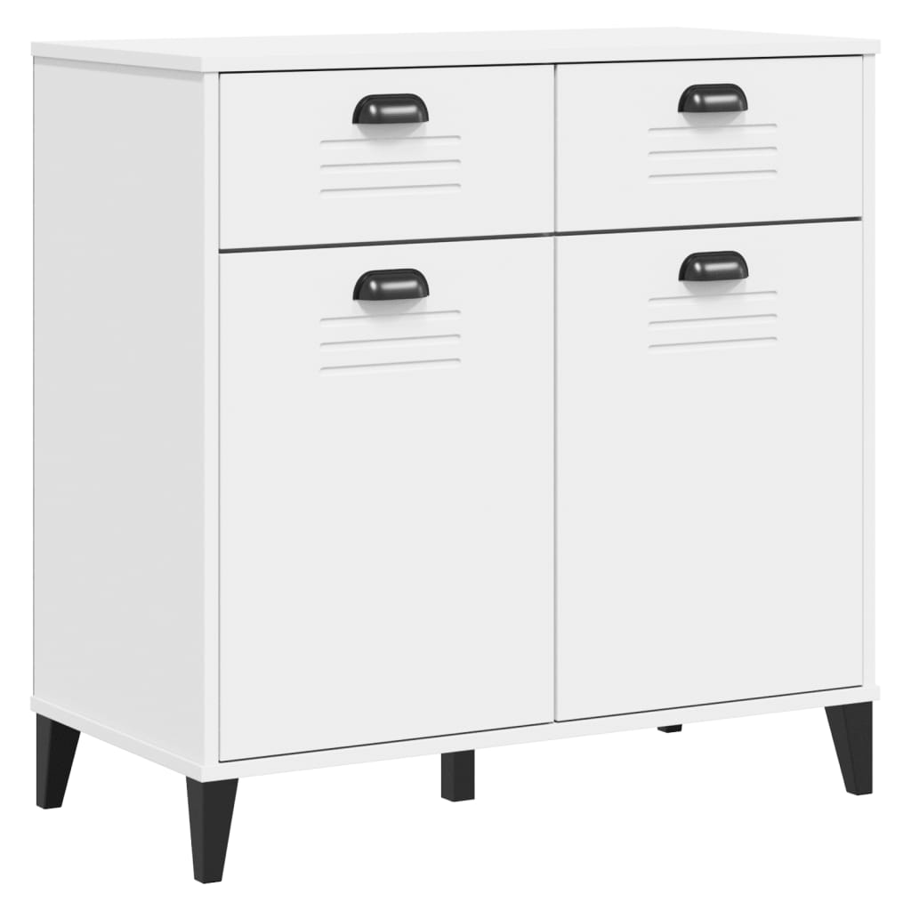 Sideboard Viken 80X40X80 Cm Engineered Wood black anthracite white plastic