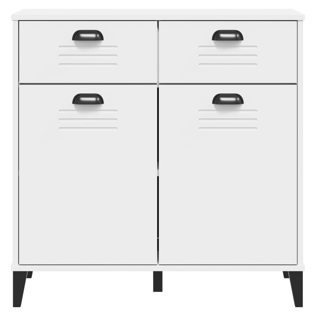 Sideboard Viken 80X40X80 Cm Engineered Wood black anthracite white plastic