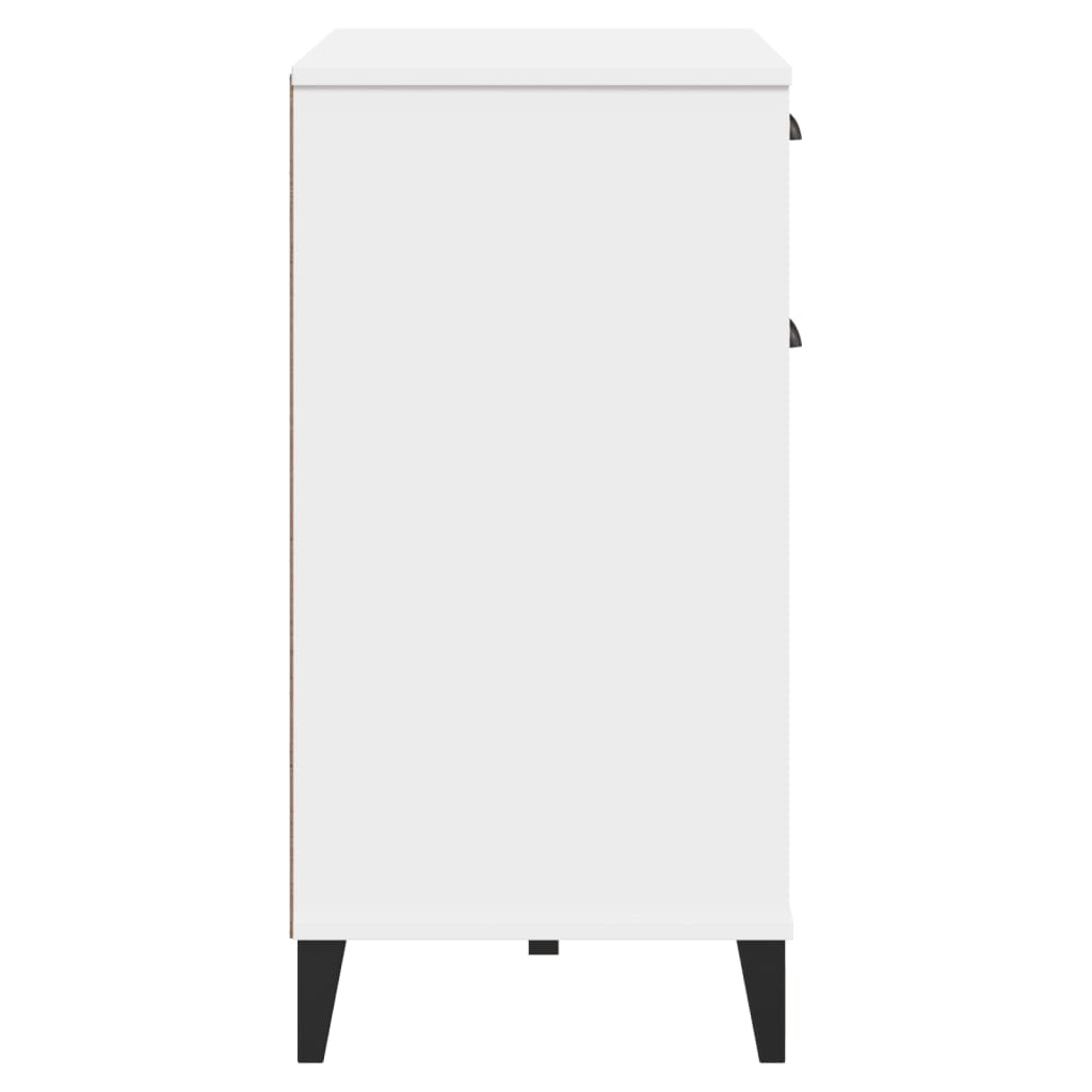 Sideboard Viken 80X40X80 Cm Engineered Wood black anthracite white plastic