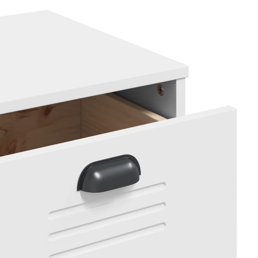 Sideboard Viken 80X40X80 Cm Engineered Wood black anthracite white plastic