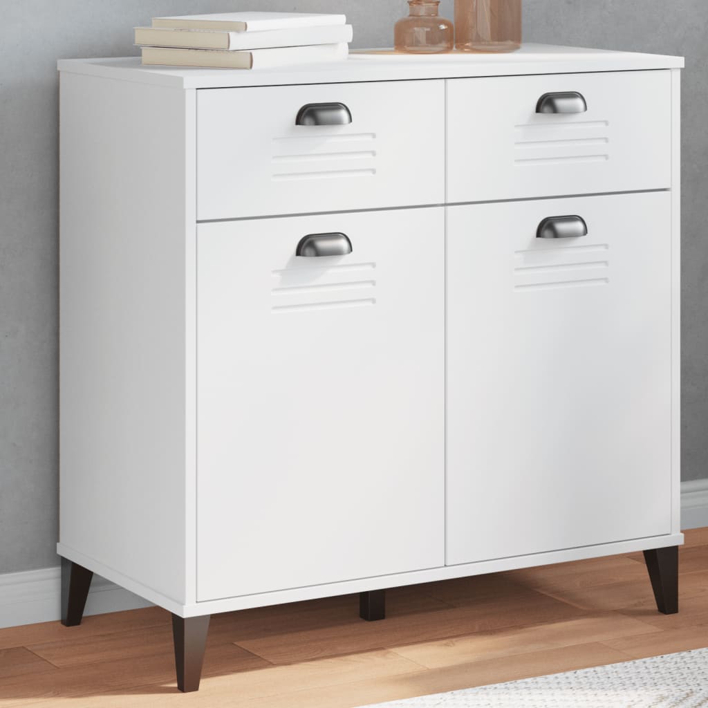 Sideboard Viken 80X40X80 Cm Engineered Wood black anthracite white plastic