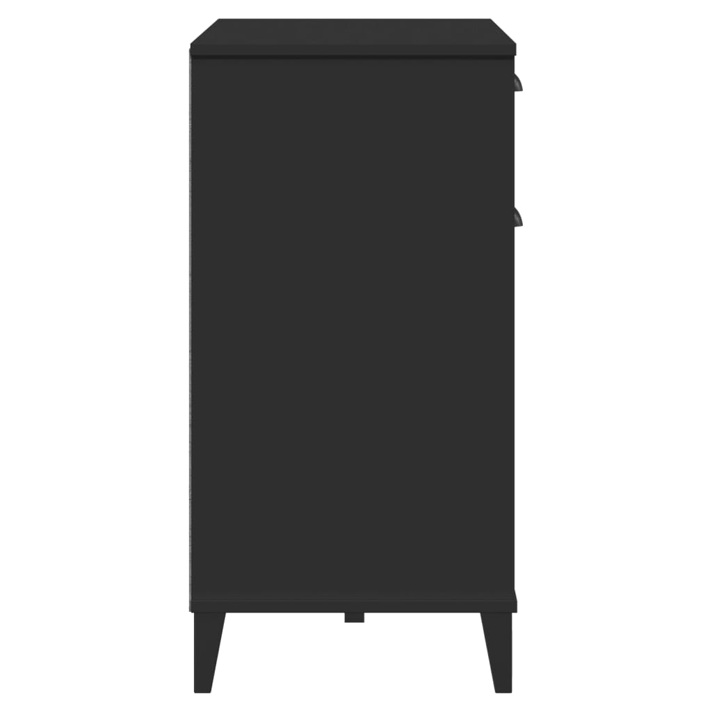 Sideboard Viken 80X40X80 Cm Engineered Wood black anthracite white plastic
