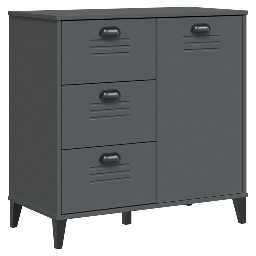 Sideboard Viken Grey 80X40X80 Cm Engineered Wood