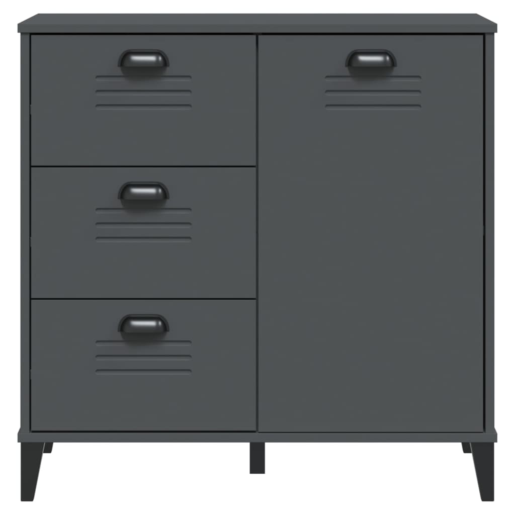 Sideboard Viken Grey 80X40X80 Cm Engineered Wood