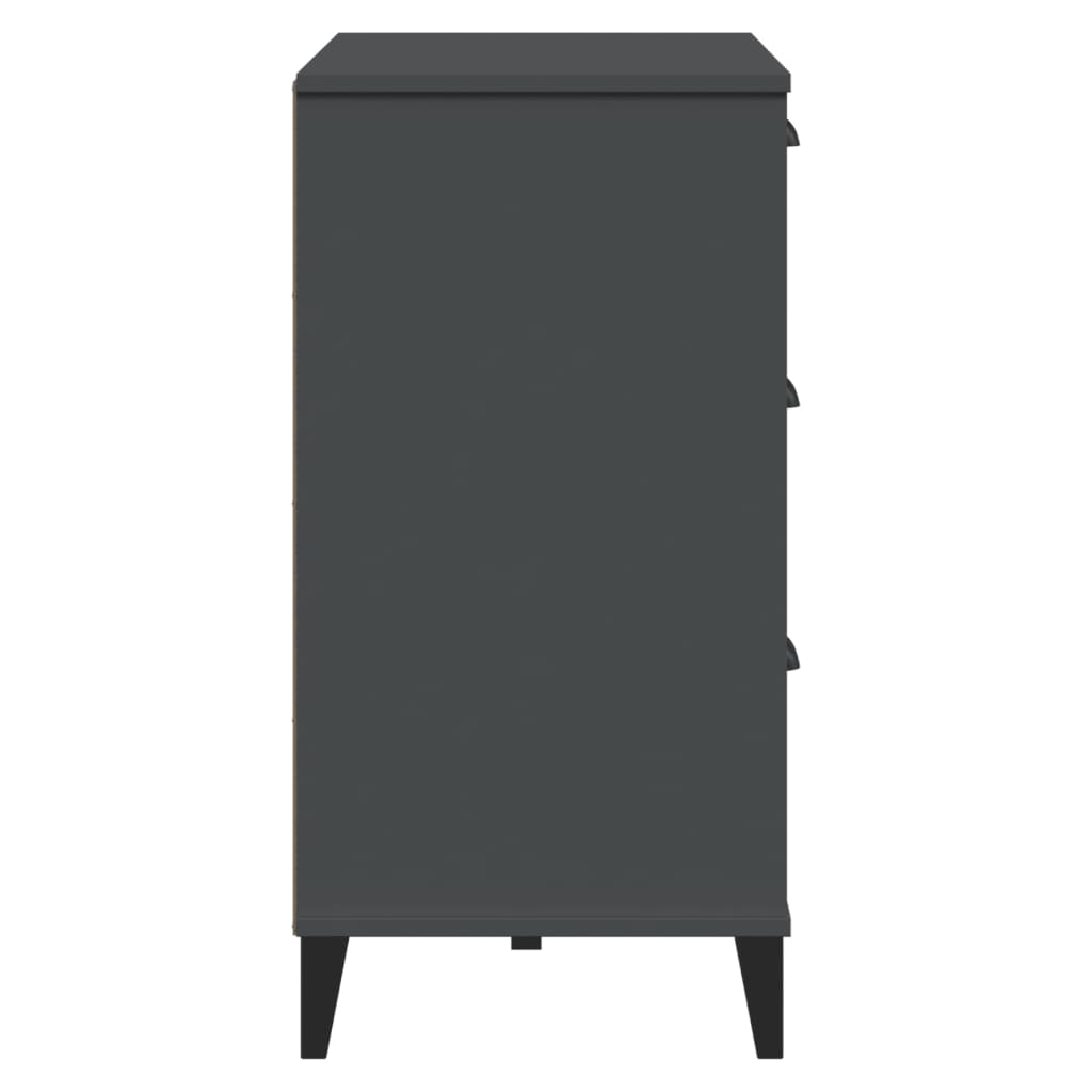 Sideboard Viken Grey 80X40X80 Cm Engineered Wood