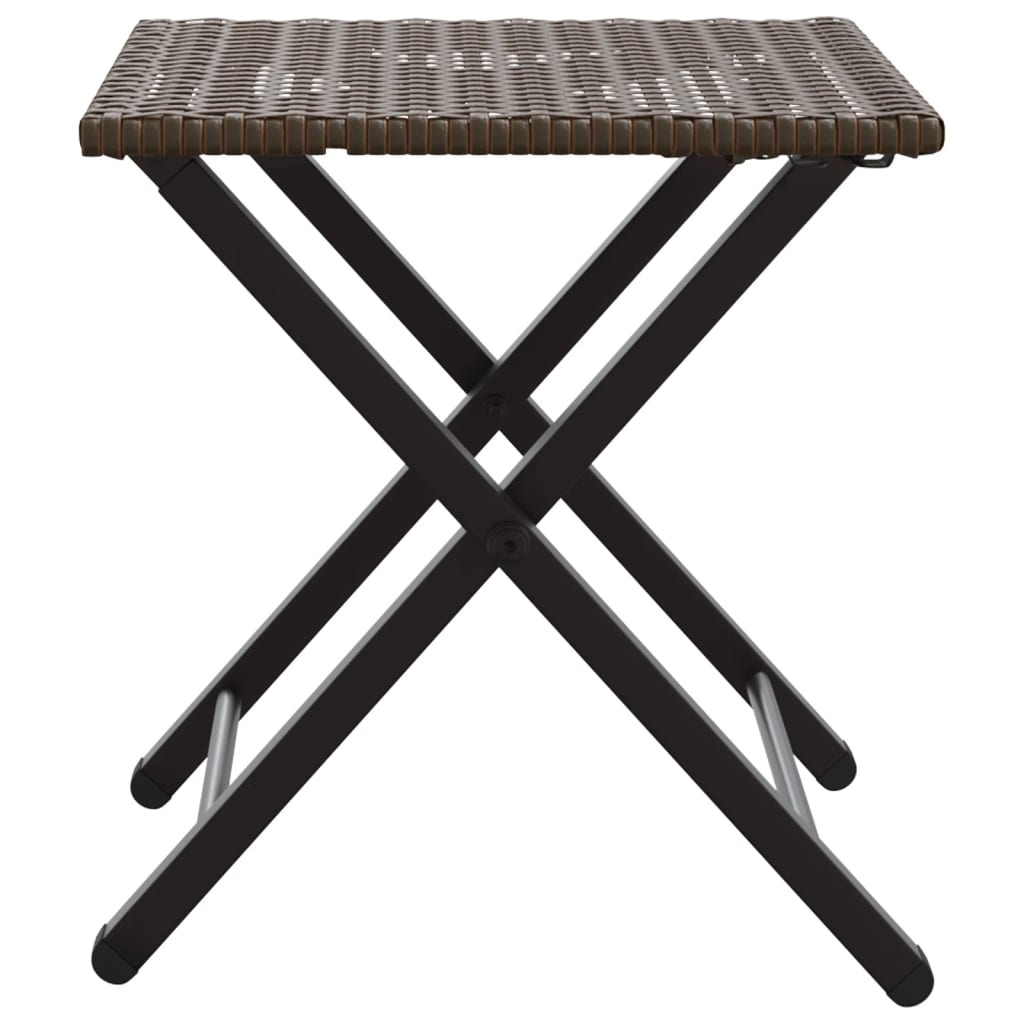 5 Piece Garden Dining Set Foldable Poly Rattan