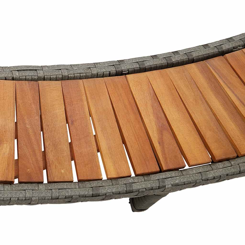 Hot Tub Surround With Storage And Wooden Step Poly Rattan