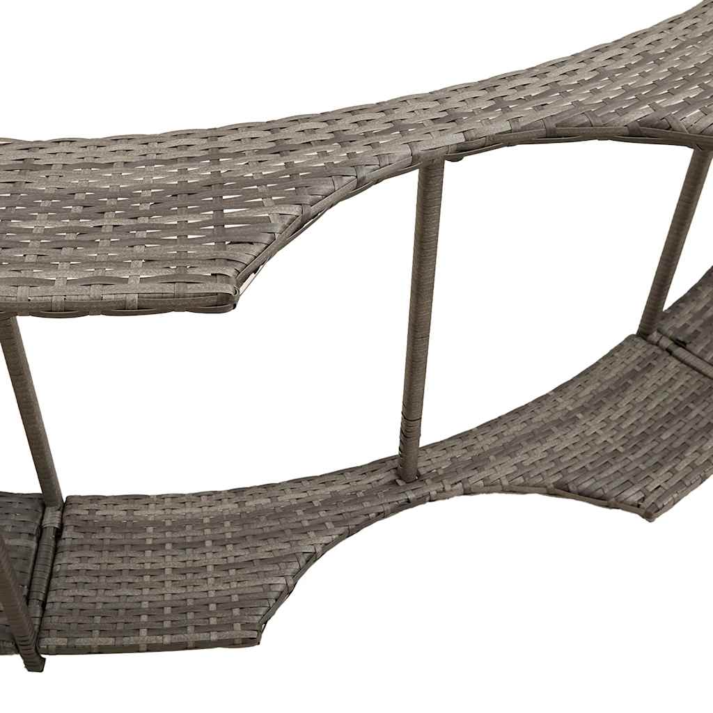 Hot Tub Surround With Storage And Wooden Step Poly Rattan