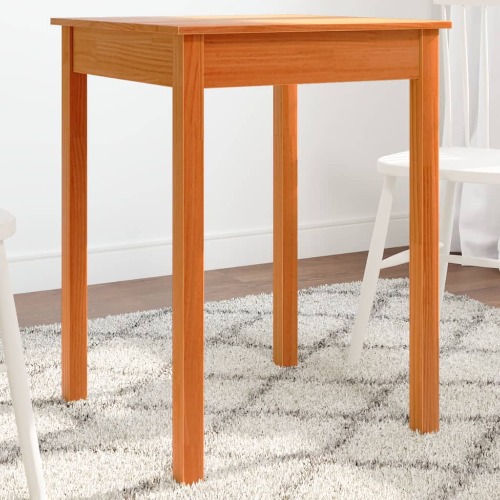 Dining Table Wax 55X55X75 Cm Solid Wood Pine