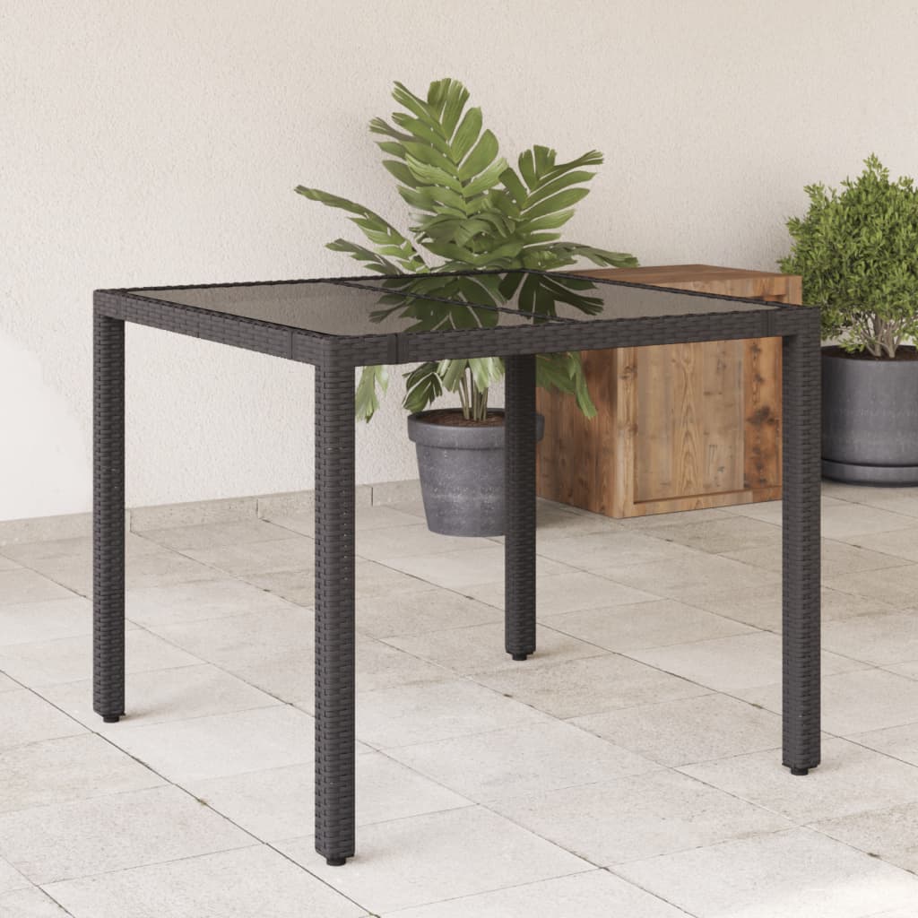 Garden Table With Top Poly Rattan