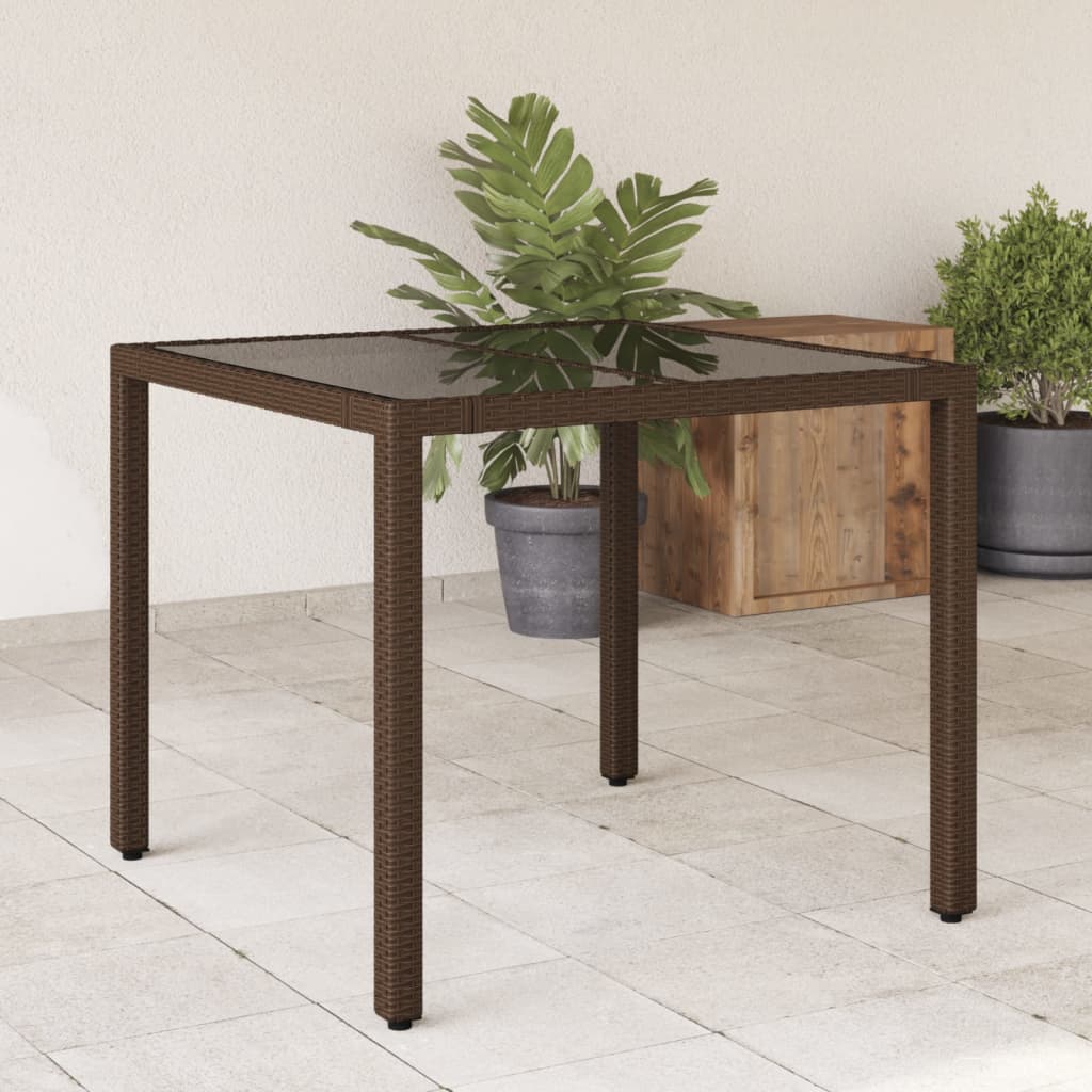 Garden Table With Top Poly Rattan