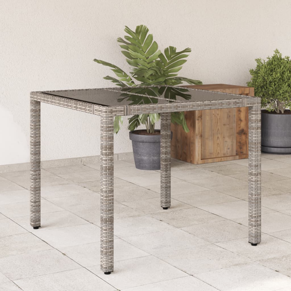 Garden Table With Top Poly Rattan
