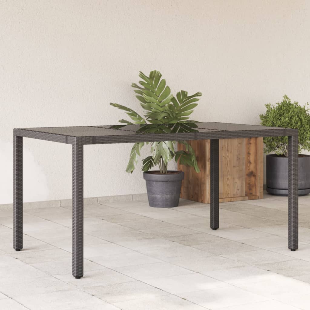 Garden Table With Top Poly Rattan