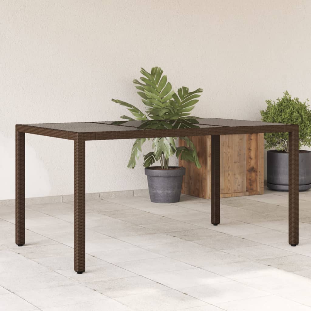 Garden Table With Top Poly Rattan
