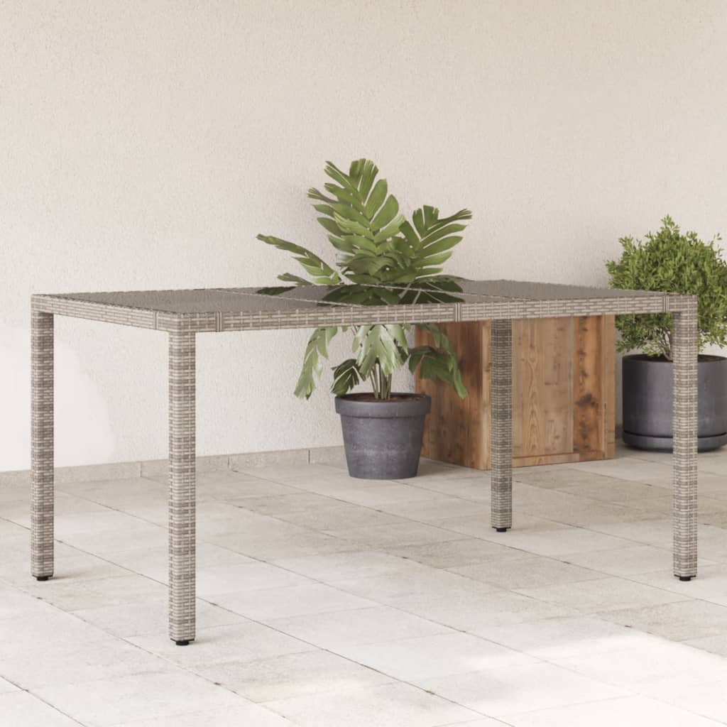 Garden Table With Top Poly Rattan