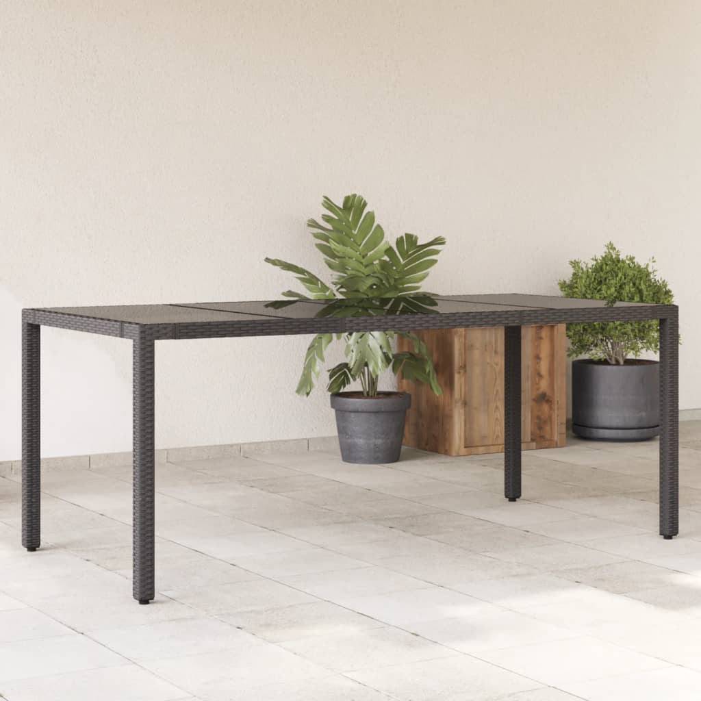 Garden Table With Top Poly Rattan