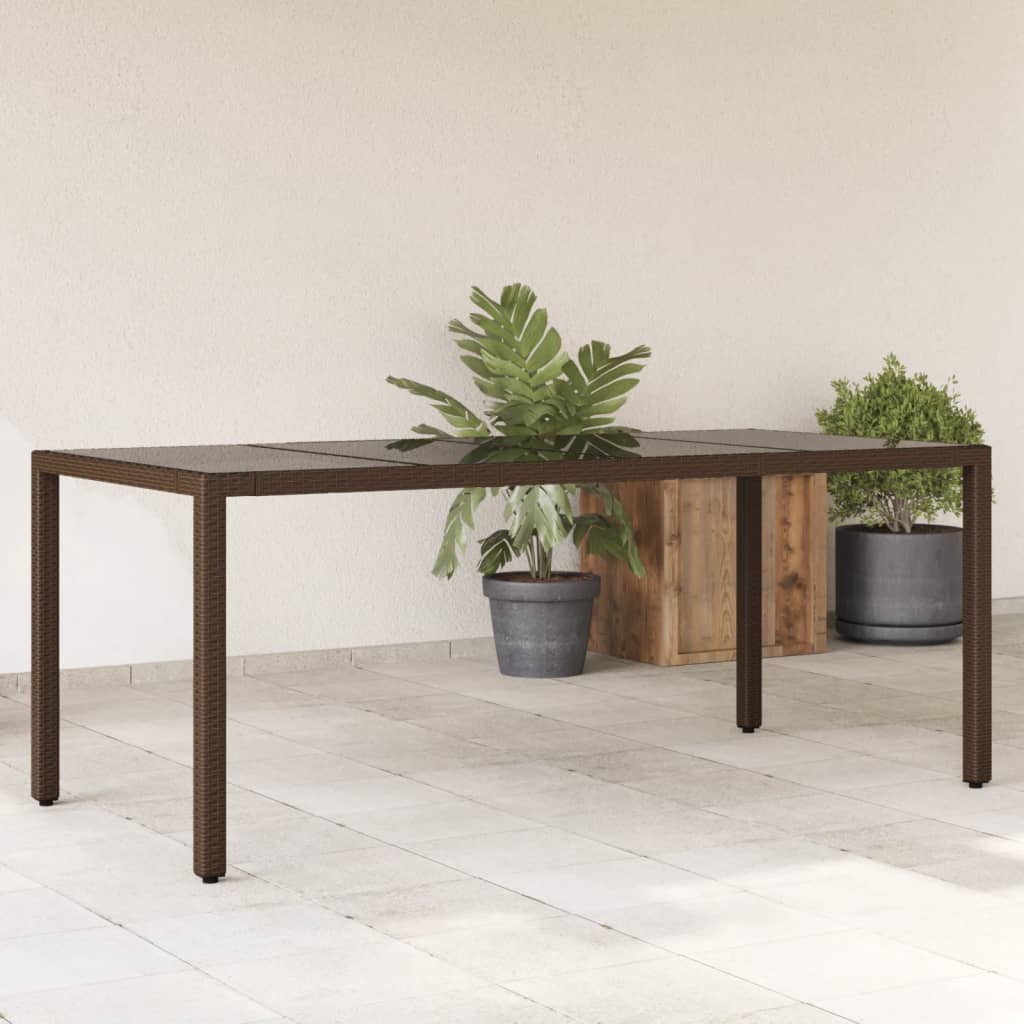 Garden Table With Top Poly Rattan