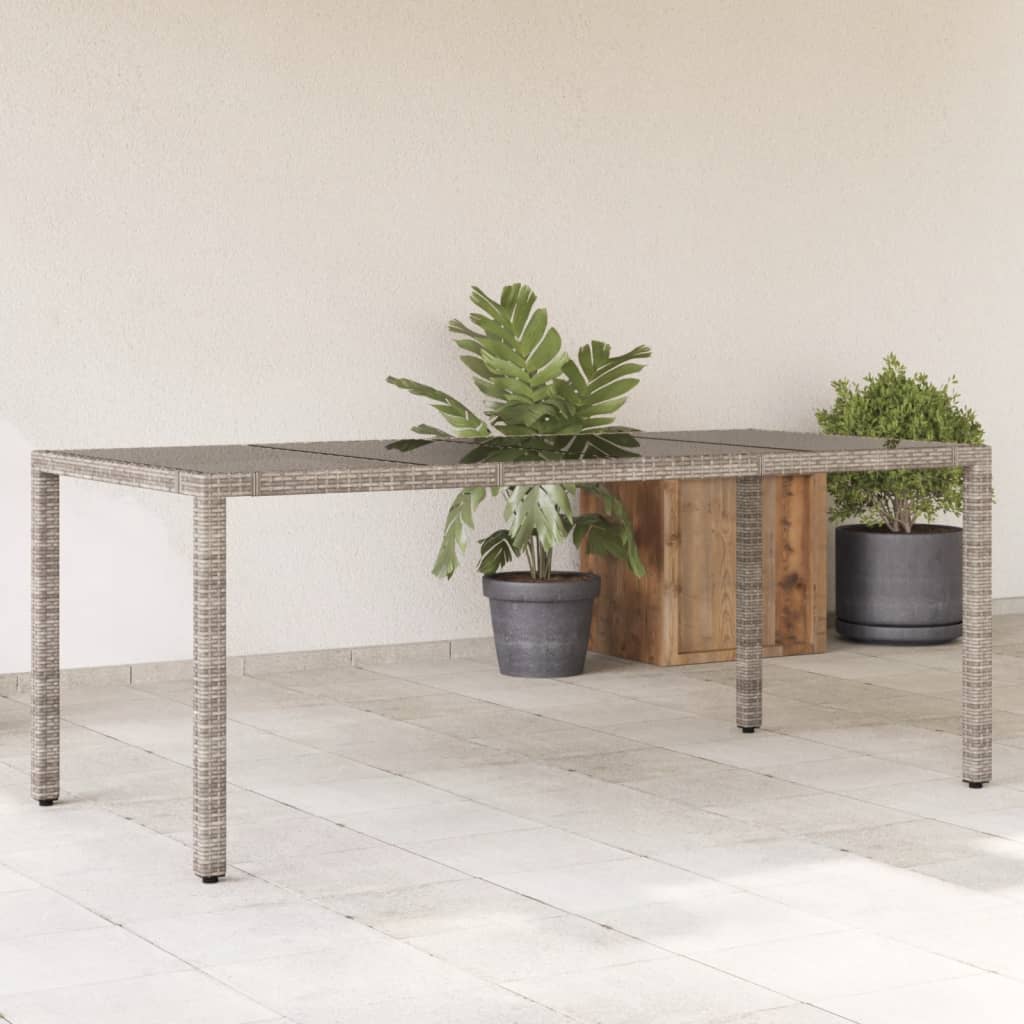Garden Table With Top Poly Rattan